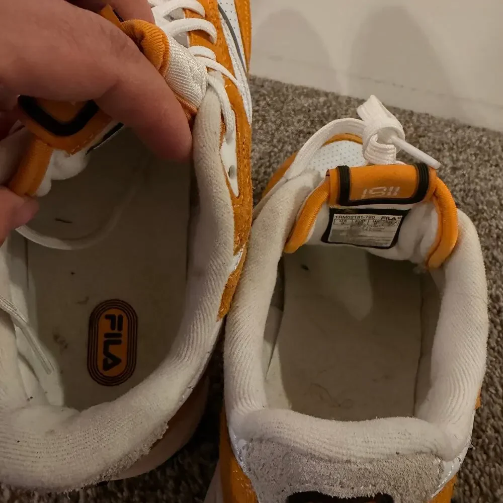 FILA Men's Reno Premium Walking Shoes Size 9 In Orange